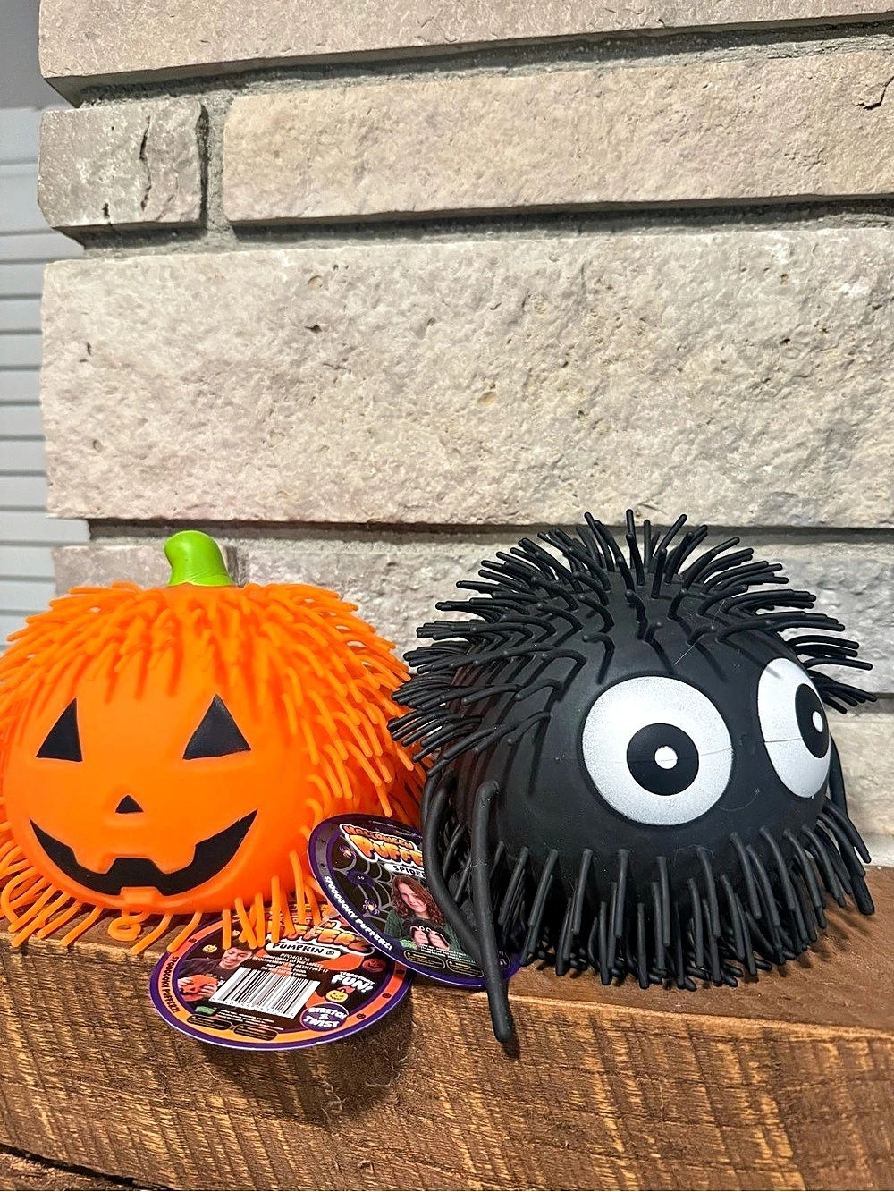 PPNC Halloween Pufferz Pumpkin & Spider Squishies Toys Set NWT
